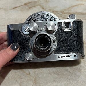 II Black and Silver Vintage Camera